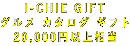 I-CHIE GIFT グルメ カタログ ギフト 20,000円以上相当